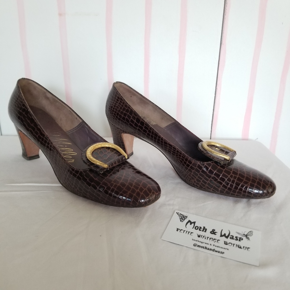 SOLD🌈Vintage J.Miller Alligator Heels